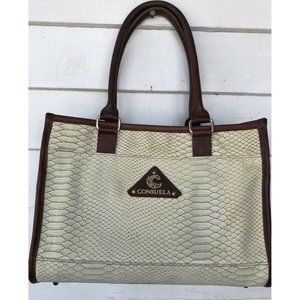 consuela bag Ivory brown animal print on outside i